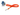 CORD-Cordon tour de cou classique attache mousqueton orange-IBCard