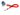 CORD-Cordon tour de cou classique attache mousqueton rouge-IBCard